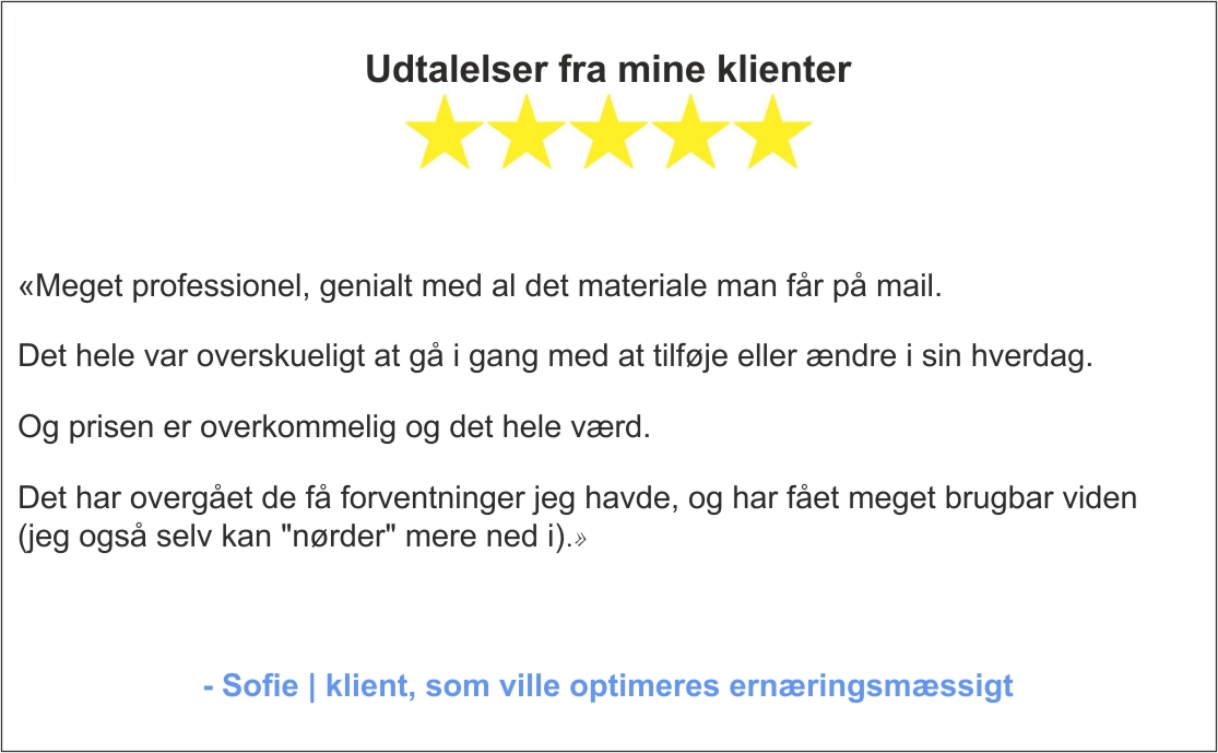 Udtalelser fra mine klienter