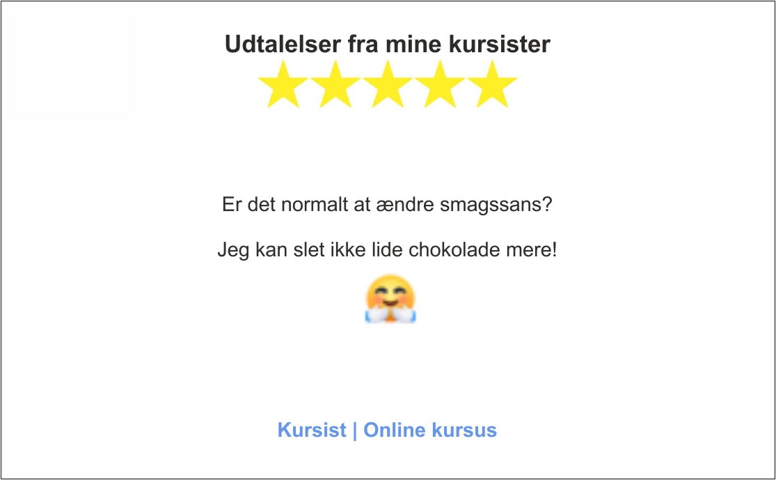 Udtalelser fra kursist