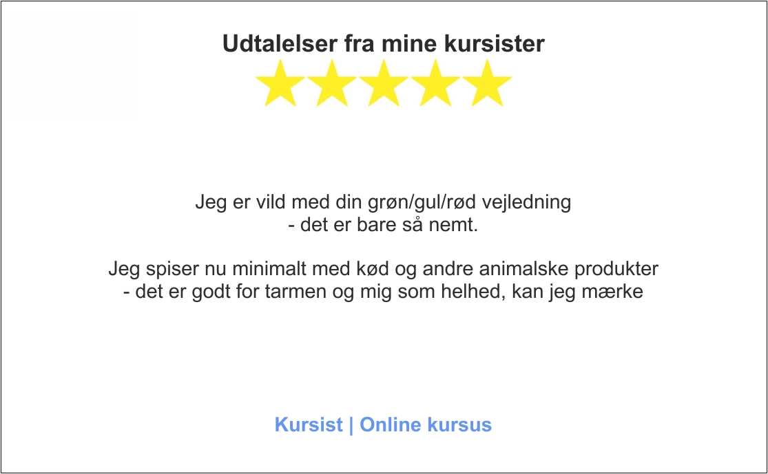 Udtalelser fra kursist